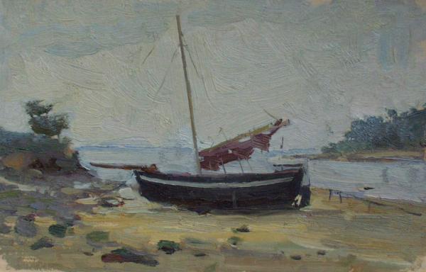 Yaroslav Zyablov. Boat in Normandy