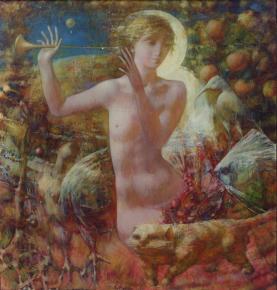 Yaroslav Zyablov. In Arcadia before...(left part of triptych) 